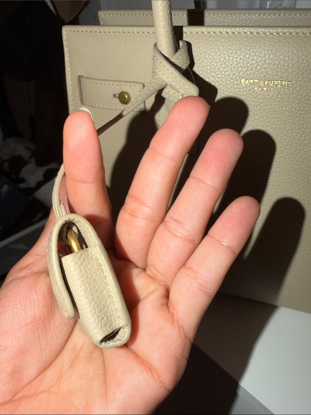 Saint Laurent Sac de Jour leather satchel Top handles with crossbody strap - Picture 8 of 13